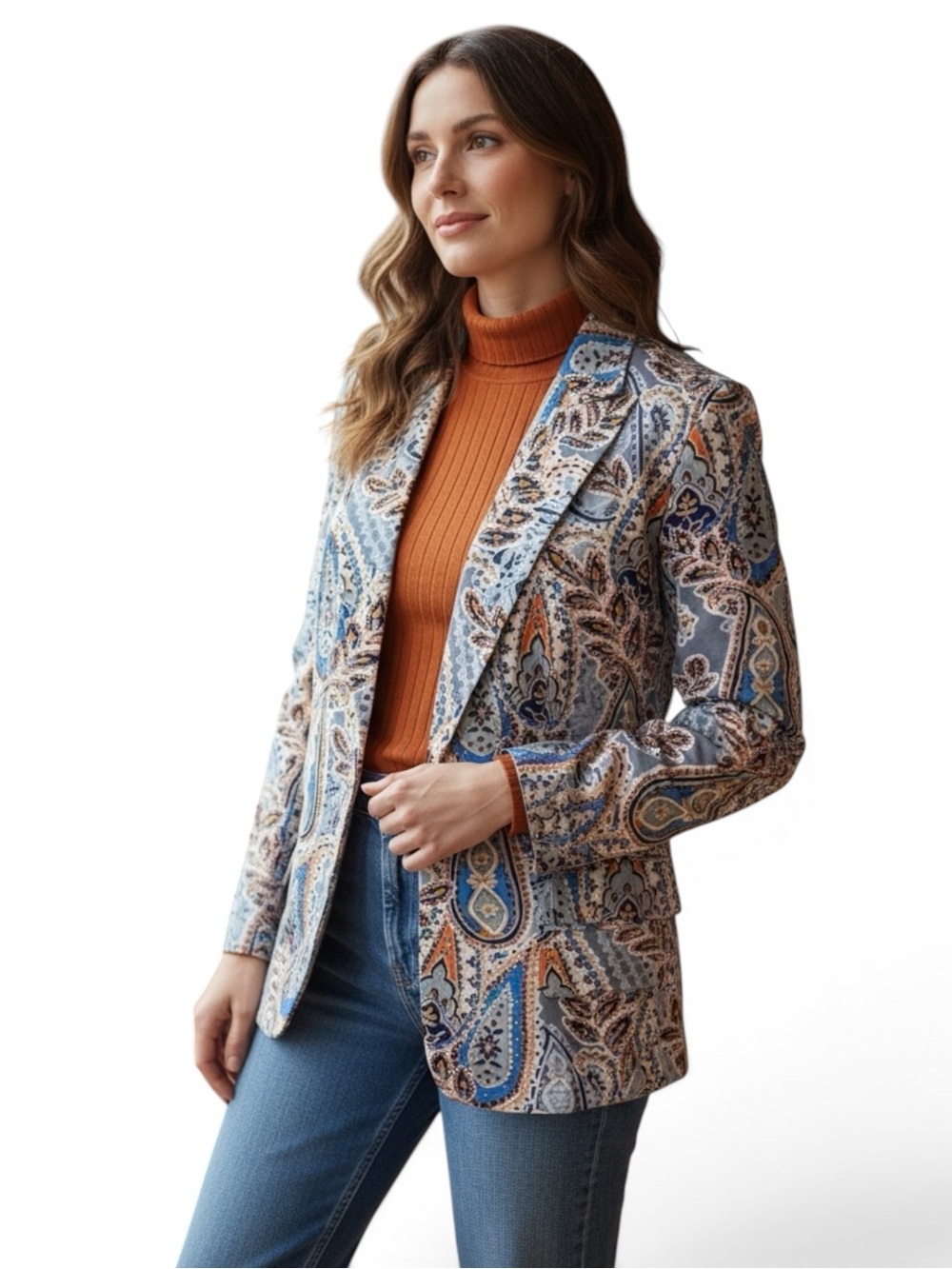 Marée Pour Toi Paisley Blazer